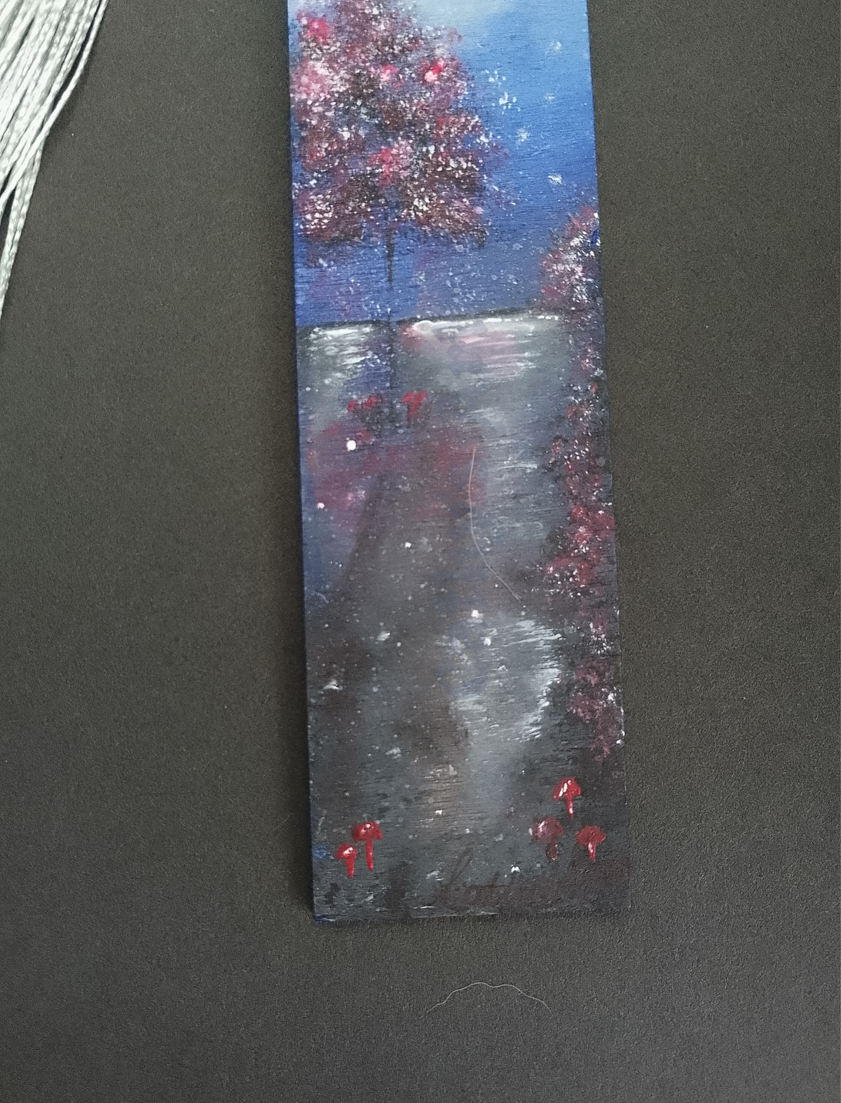 Under the Moon - Original Hand Painted Bookmark
